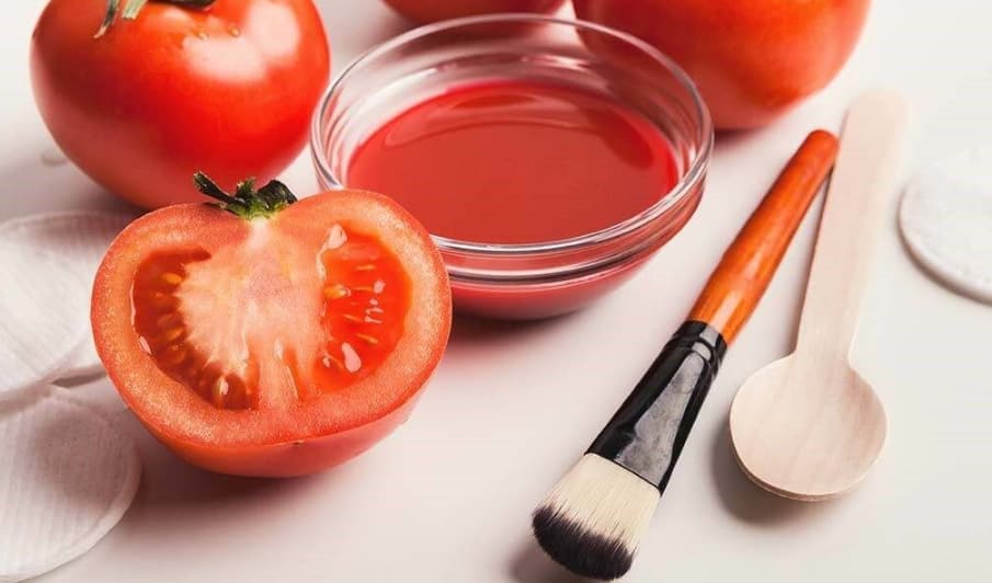 جوش های صورت : ماسکِ گوجه فرنگی؛