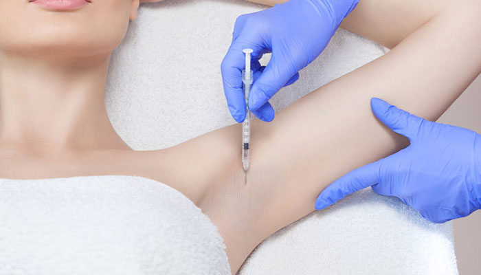 آموزش بوتاکس زیر بغل