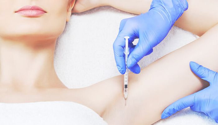 هزینه بوتاکس زیر بغل